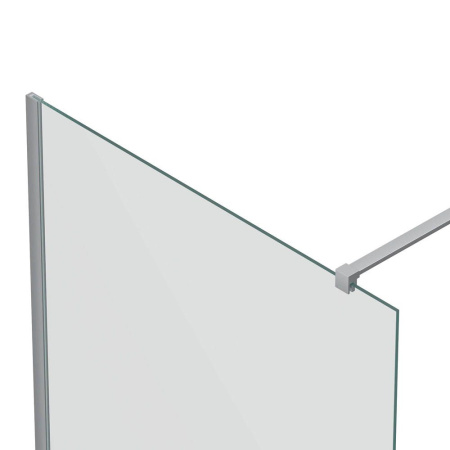 Душевая перегородка, ограждение Reflexion RX200100CCR-17 Walk in 200x100см, прозрачное закаленное стекло 8мм, хромированный профиль