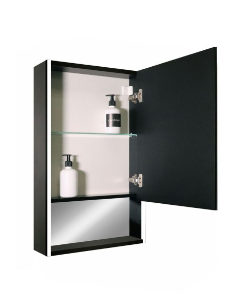 Зеркало-шкаф Reflexion Box Black LED 500х800 RF2419BL