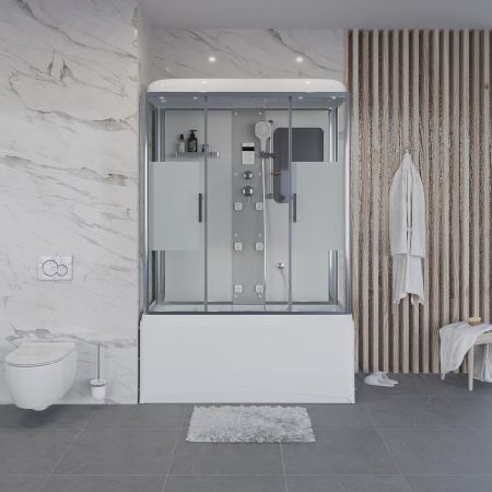 Душевая кабина Niagara Ultra NG-3170-01 (170х75х220) высокий поддон(56см),стекло матовое,4 места