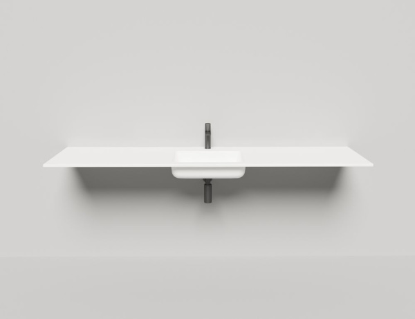 Раковина столешница Salini ONDA PLUS, белый, 1402203MN