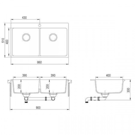 Кухонная мойка AquaSanita Magna SQM 200 111 AW silica