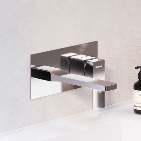 530260000 Gala Смеситель для умывальника Damixa монтируемый в стену, хром