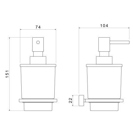 Дозатор жидкого мыла Timo Torne 43139/03, черный
