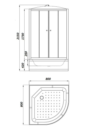 Душевая кабина PARLY EF821