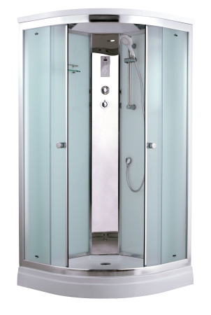 Душевая кабина Timo Comfort T-8809 Fabric Glass  90*90*220+турецкая баня хамам+стульчик прозрачный