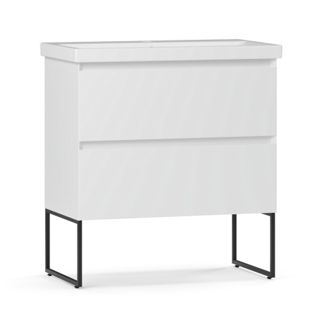 Тумба под умывальник Belux напольная Турин 90-02 Белый глянцевый