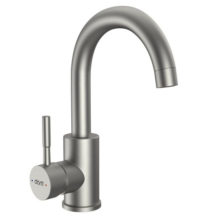 Смеситель для умывальника Dorff D3002101SS Logic поворотный, нержавеющая сталь