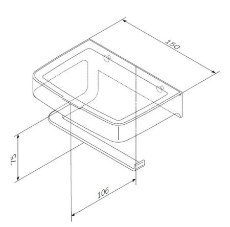 Держатель для туалетной бумаги AM.PM Inspire 2.0 A50A341500 с коробкой