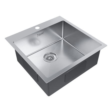 Мойка Paulmark KRONER 51 PM215151-BS 510х510х200 мм, нержавеющая сталь, нержавеющая сталь
