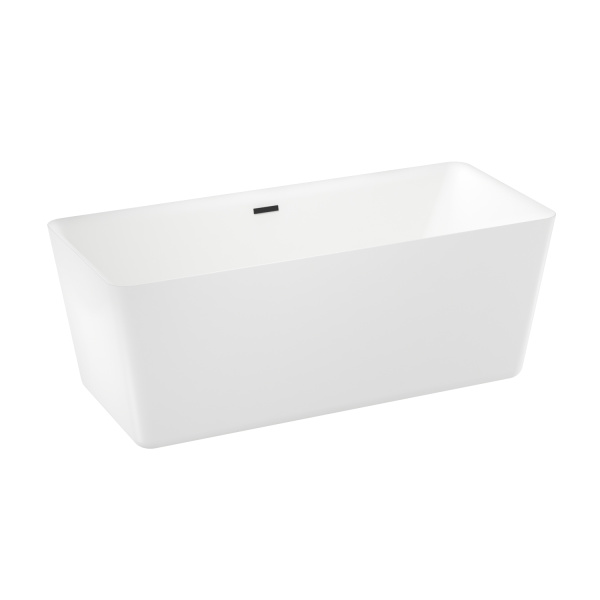 Акриловая ванна в наборе 4 в 1: отдельностоящая ванна, ножки, экран, слив-перелив Wellsee DeSire 231503003