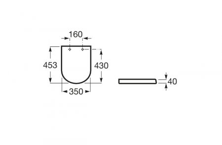 Сиденье с крышкой Roca Gap Round A801D12001, Soft Close