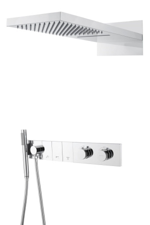 Душевой комплект Boheme Zodiac 133-CR термостат, С ВНУТРЕННЕЙ ЧАСТЬЮ, chrome