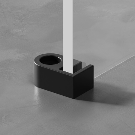 W94UWI-80-F1-BTE X-Joy Душевая перегородка AM.PM 80x195, стекло прозр. 8 мм + покрытие, фурнитура черный