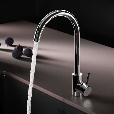 F85B07100 X-Joy S, Смеситель для кухни AM.PM с С-изливом, хром