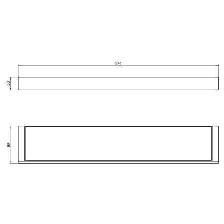 Полка стеклянная Timo Petruma 15272/00, хром