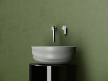 Раковина накладная круглая Ceramicanova Element 356*356*135, антрацит матовый, CN6073MH