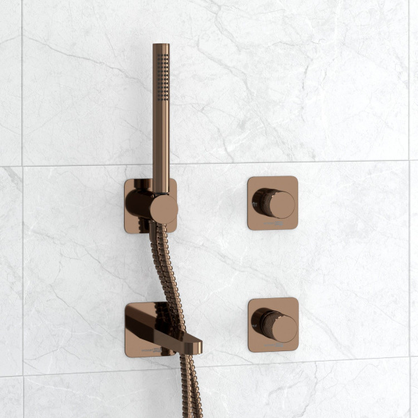 Встраиваемый комплект для ванны WasserKRAFT с лейкой и изливом A8851.309.311.290.292.291