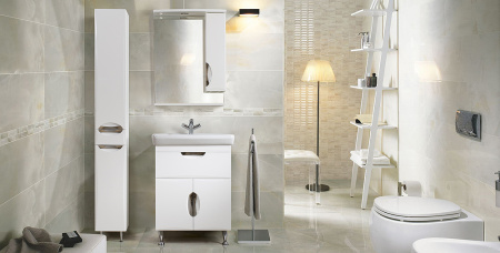 Тумба под умывальник Belux Венеция-Милан Н 65-01 Белый глянцевый