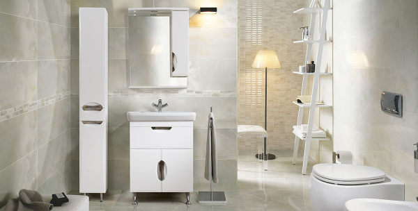 Тумба под умывальник Belux Венеция-Милан Н 65-01 Белый глянцевый