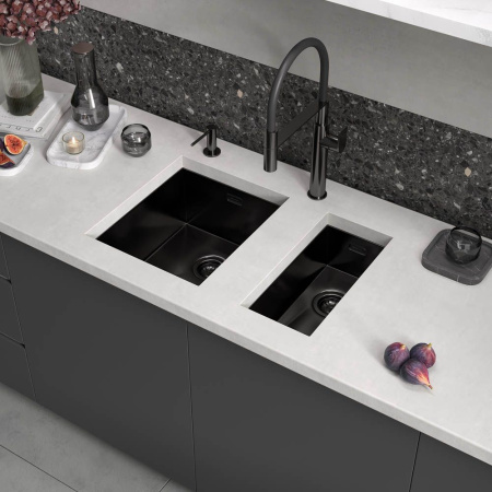 Кухонная мойка Reflexion Como RX2022BL оружейная сталь