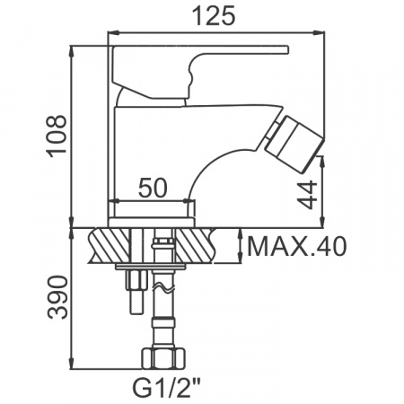 Смеситель для биде Ledeme H03W L5003W