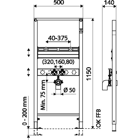 Инсталляция для умывальника Schell Montus 030740099