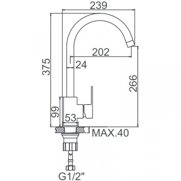 Смеситель для мойки Ledeme H716 L74016