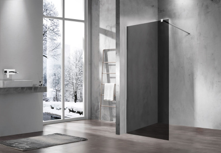 Душевая перегородка Vincea Walk-In VSW-1H800CG, 800*2000, хром, стекло тонированное