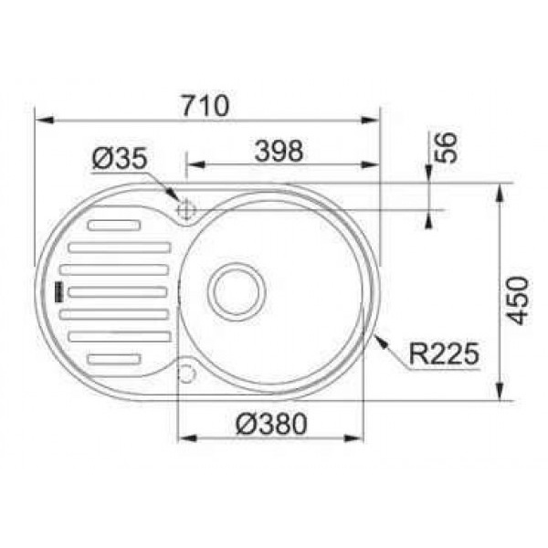 Мойка Franke Polar PXL 611-71, 101.0443.084