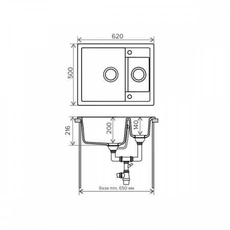 Кухонная мойка Tolero R-109 50x62 сафари