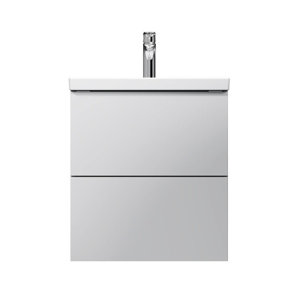 M90FHX0502WG Gem База под раковину AM.PM, подвесная, 50 см, 2 ящика push-to-open, белый, глянец