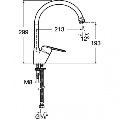 Смеситель для мойки Roca Victoria 5A8425C00