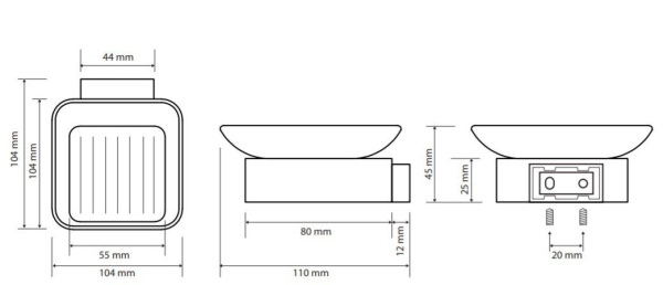 Мыльница Bemeta SOLO 139108032