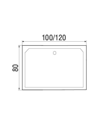 Душевой поддон Wemor WEMOR 100/80/41 S