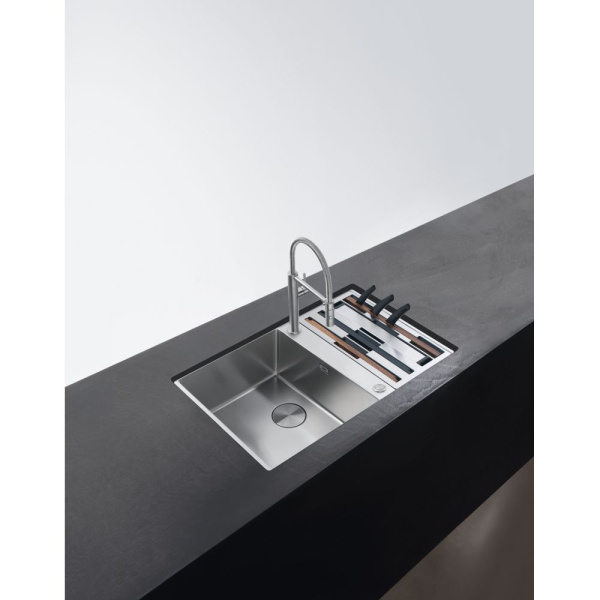 Кухонная мойка FRANKE 122.0579.553 из нержавеющей стали BWX 120-41-27 (вентиль-автомат в комплекте)