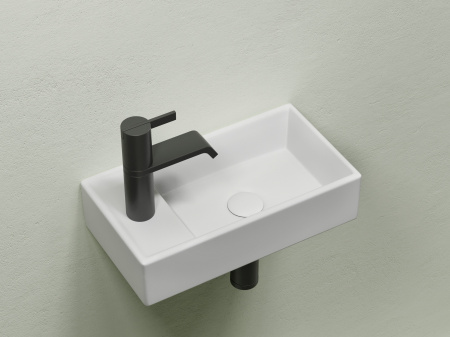 Умывальник подвесной прямоугольный Ceramicanova Element 407*217*100, белый матовый, CN6051RMW