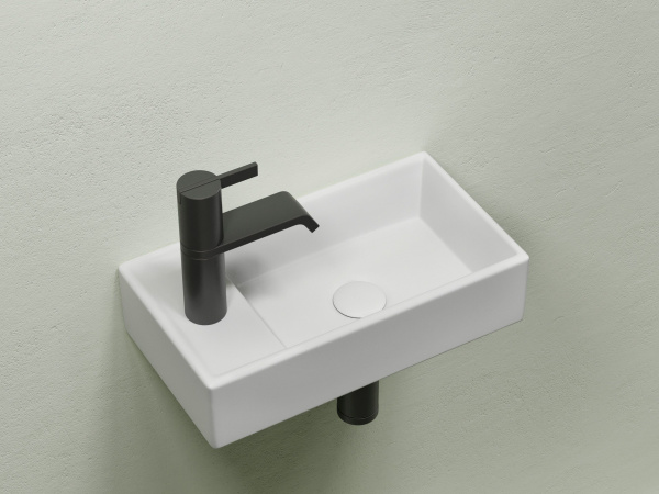 Умывальник подвесной прямоугольный Ceramicanova Element 407*217*100, белый матовый, CN6051RMW