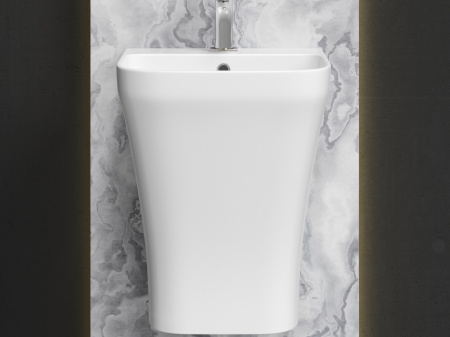 Раковина моноблок подвесная Ceramicanova DION, белый, CN6067