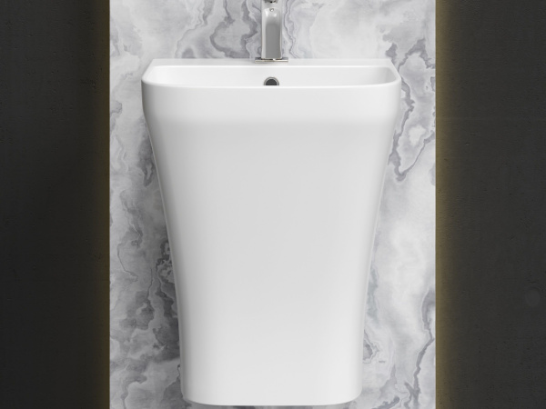 Раковина моноблок подвесная Ceramicanova DION, белый, CN6067