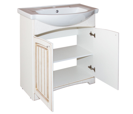 Тумба под раковину Элеганс-55 MIXLINE Крит-55 патина золото (533079)