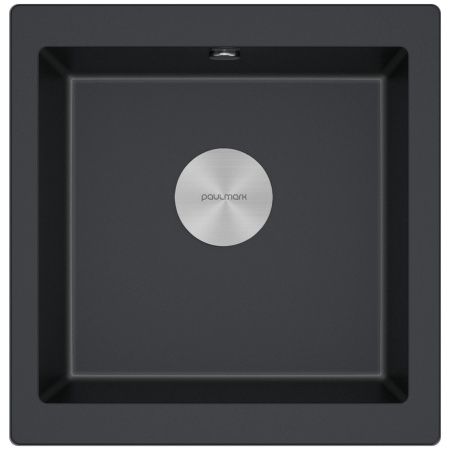 Мойка Paulmark GERA 50 PM104546-BLM 460х450 ммх200 мм, IT-GRANIT, черный металлик