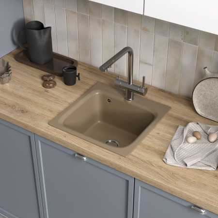 Кухонная мойка Reflexion Base RX0743SD, песочный