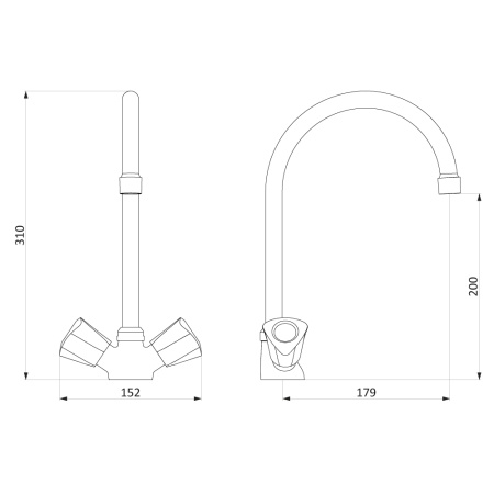 340000000 Object Смеситель для кухни RedBlu by Damixa