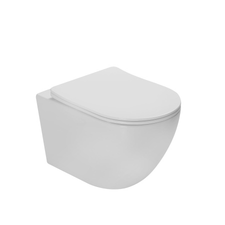 Унитаз подвесной Vincea Globo VT1-14ST Tornado, цвет белый, ультратонкое сиденье soft-close