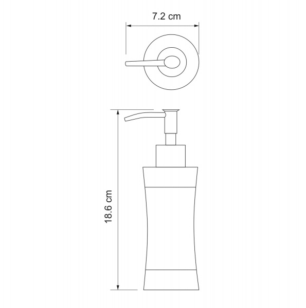 Дозатор для жидкого мыла WasserKRAFT Wern K-7599