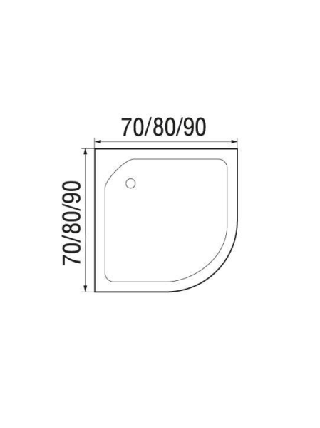Душевой поддон Wemor WEMOR 70/24 C