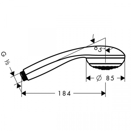 Ручной душ Hansgrohe Crometta 85 1jet 28585000