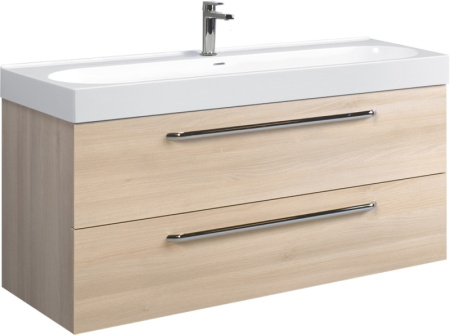 Тумба под умывальник Belux Стокгольм НП 120-02 Акация Лэйкленд светлая