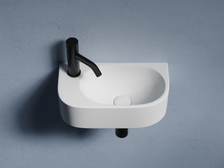 Умывальник подвесной прямоугольный Ceramicanova Element 409*224*110мм, белый, CN6066R