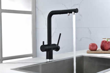 Смеситель для кухни Paulmark SERPENTINE Se213222-401(AN), антрацит